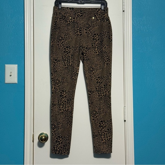 Michael Michael Kors Animal Print High Rise Stretchy Pants Medium EUC - Picture 13 of 16
